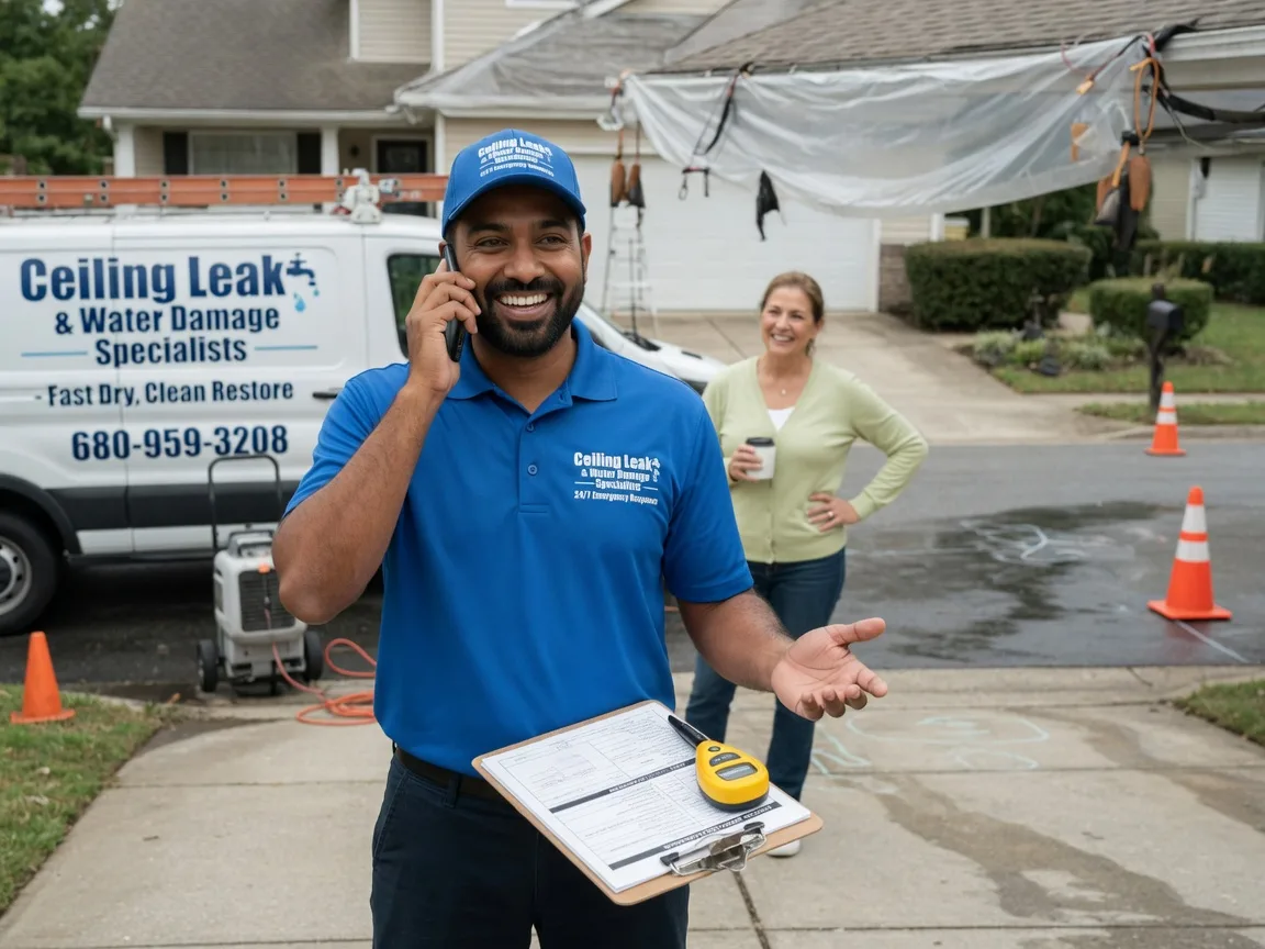 Ceiling Leak Cleanup Nemo, TX FAQs
